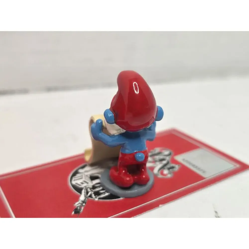 Pixi Mini, Papa Smurf parchment scroll in Box with numbered COA from France